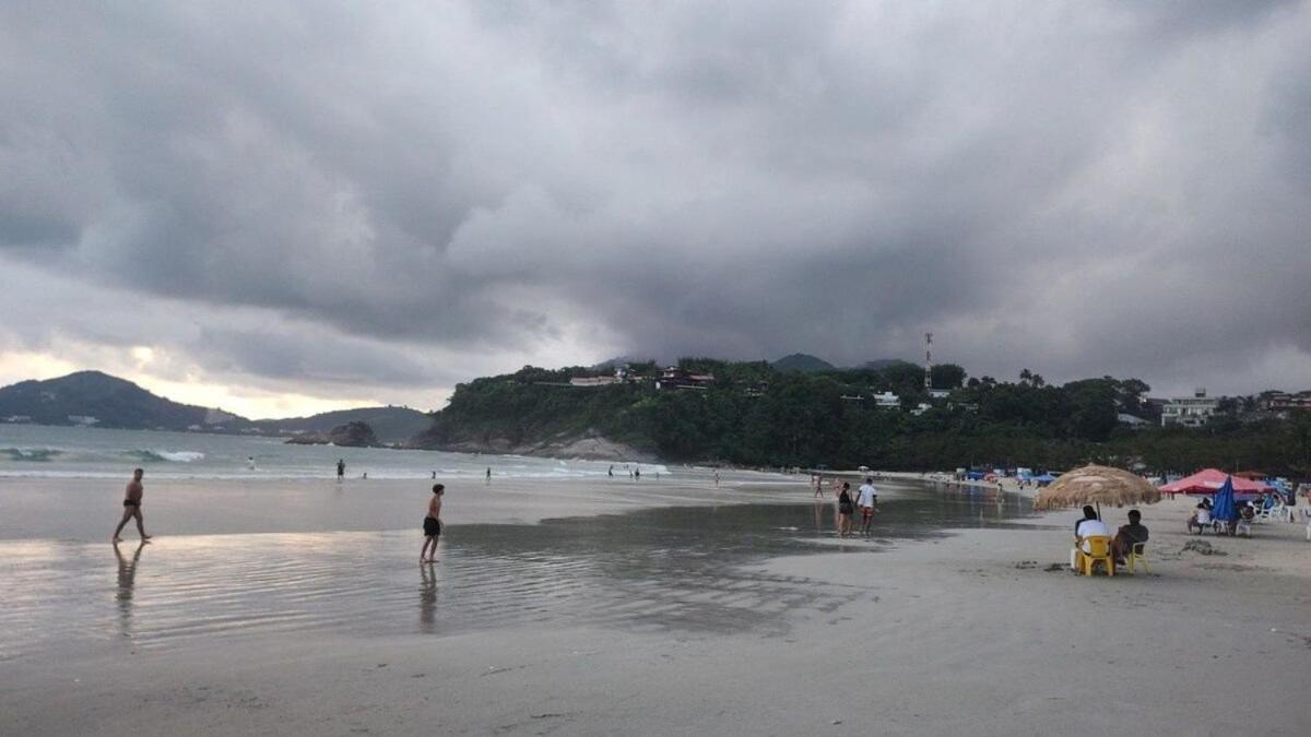 Apartamento Com Ar Cond. Na Praia Grande Ubatuba Exteriér fotografie